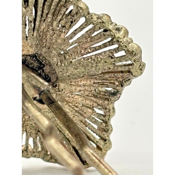 Vintage SOHO Signed Hair Stick Aurora Borealis Floral Jewelry Goldtone Metal HTF - Picture 15 of 16